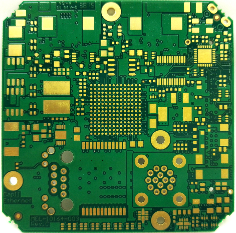 4-layer PCB with Gold Finish, Made of Rogers RO4003 Material